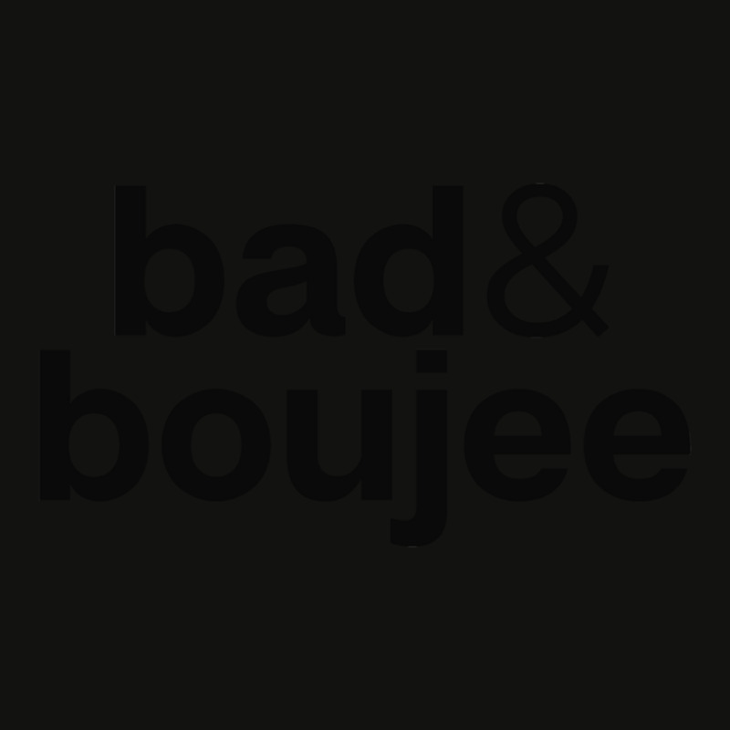 Bad & Boujee Minimal T-shirt & Stickers - Hip-hop Lover Music Lover 1 Scorecard Crop Tee by RobertStone | Artistshot