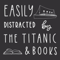 Titanic  Easily Distracted By Titanic Ship And Books Vintage Hoodie | Artistshot