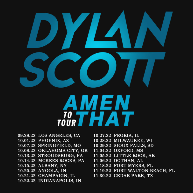 Dylan Scott Amen To That Tour 2022 Full Set Car Mats | Artistshot