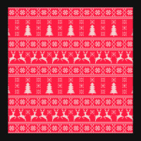 Knitted Christmas Pattern Concept Rectangle Patch | Artistshot