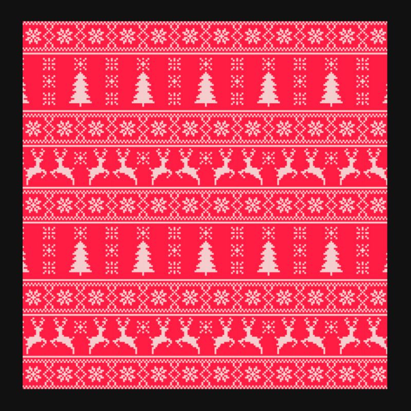 Knitted Christmas Pattern Concept Rectangle Patch | Artistshot