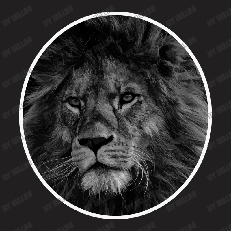 Black And White Lion T-Shirt by BELLINI | Artistshot