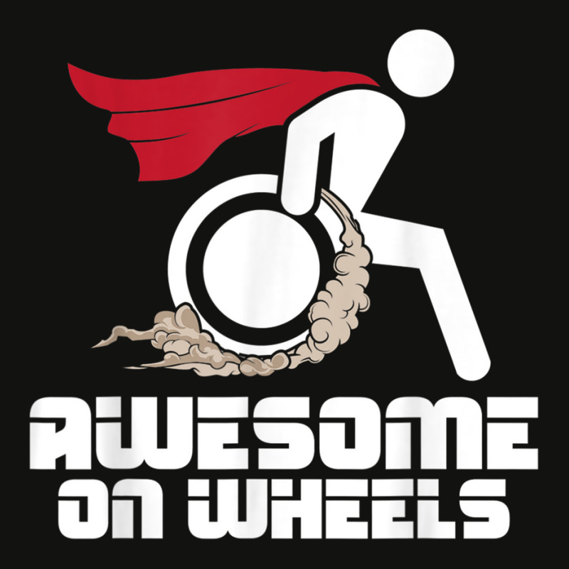 Awesome On Wheels Wheelchair Handicap Disability Awareness Scorecard Crop Tee by SorenKim | Artistshot