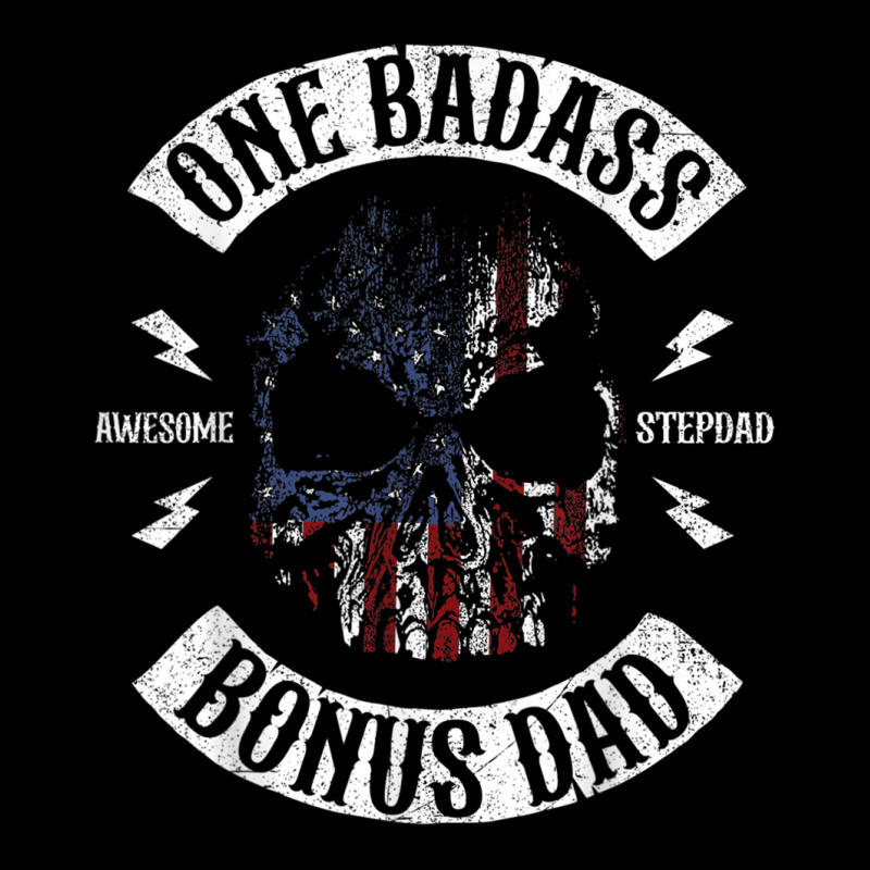 Mens One Badass Bonus Stepdad Birthday Step Dad Fathers Day Gift Adjustable Cap by CassieKim | Artistshot