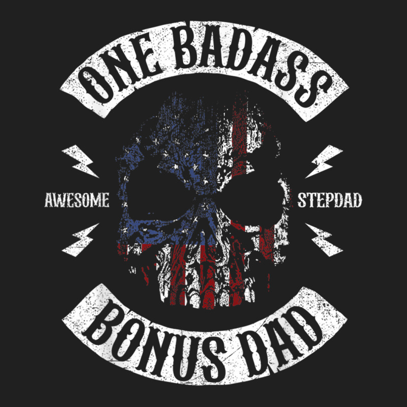 Mens One Badass Bonus Stepdad Birthday Step Dad Fathers Day Gift Ladies Polo Shirt by CassieKim | Artistshot