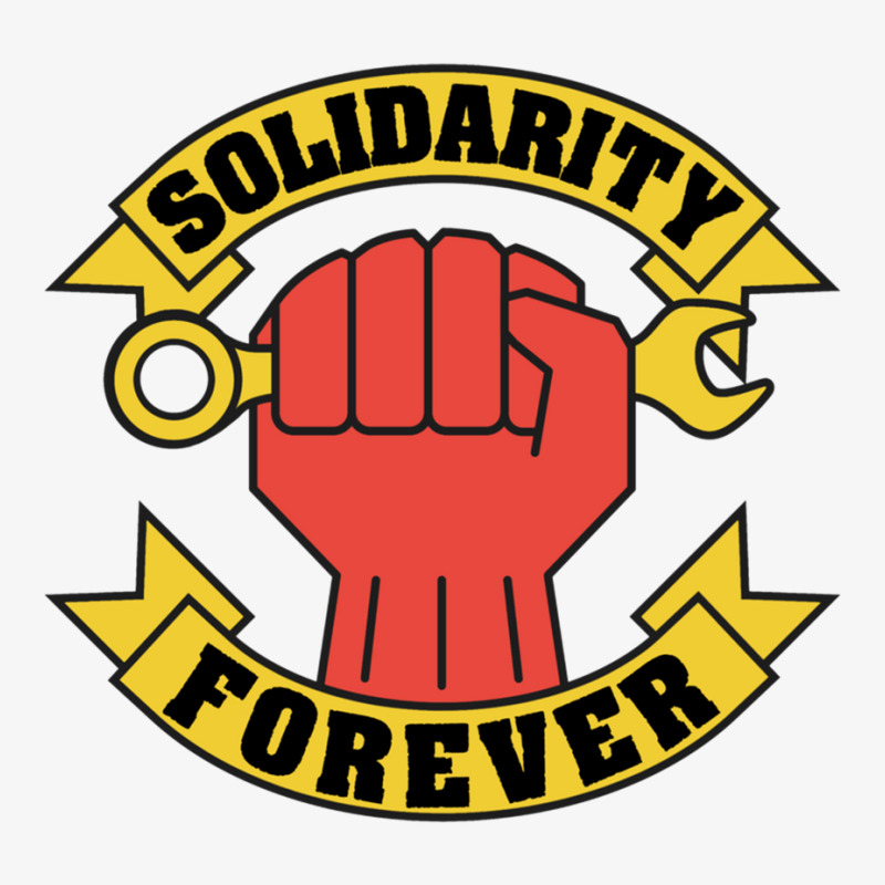 Solidarity Forever Raised Fist - Labor Union, Iww, Worker Rights, Left Ladies Fitted T-Shirt by TERESACHAPMAN | Artistshot