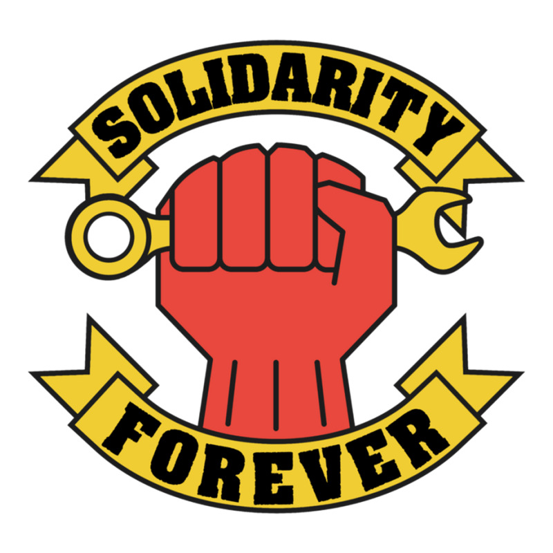 Solidarity Forever Raised Fist - Labor Union, Iww, Worker Rights, Left Maternity Scoop Neck T-shirt by TERESACHAPMAN | Artistshot