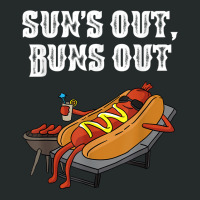 Suns Out Hot Dog Buns Out Funny Sausage Bbq Food Lover Gift Women's Triblend Scoop T-shirt | Artistshot