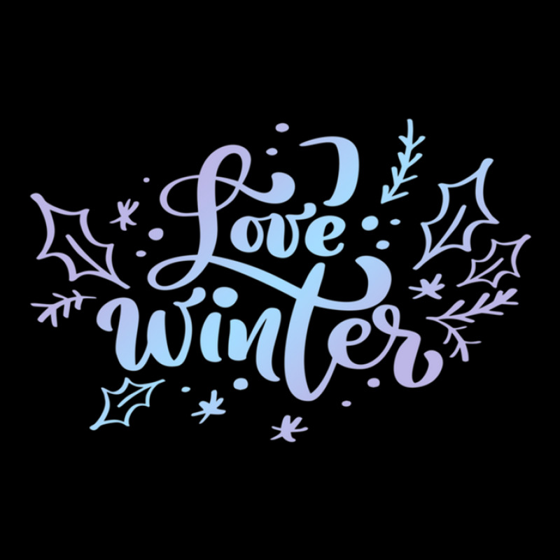 Love Winter Gradient Lettering Pocket T-Shirt by DerrickSutton | Artistshot