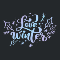 Love Winter Gradient Lettering Crewneck Sweatshirt | Artistshot