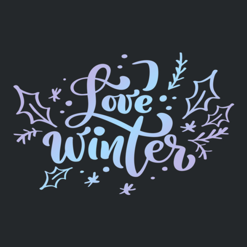 Love Winter Gradient Lettering Crewneck Sweatshirt by DerrickSutton | Artistshot