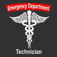 Emergency Department Technician Ed Tech Medical Caduceus Er Vintage Hoodie And Short Set | Artistshot