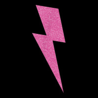 Lightning Bolt Thunder  - Pink Design Adjustable Cap | Artistshot