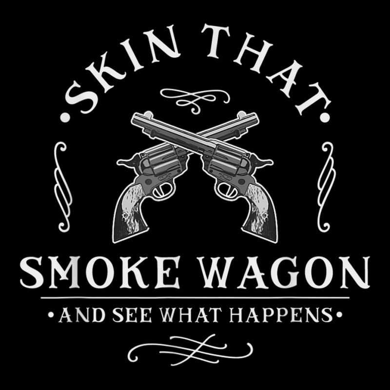 Skin That Smoke Wagon Western Distressed Revolver Cowboy V-Neck Tee by LilyWillis | Artistshot