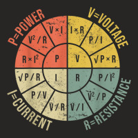 Ohms Law Diagram Electrical Electronics Engineer Vintage Ladies Fitted T-shirt | Artistshot