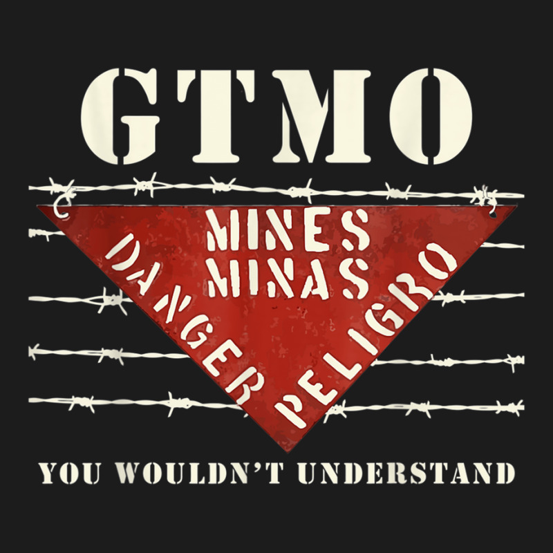 Gtmo Land Mine Barbed Wire Sign Guantanamo Bay Cuba Hoodie & Jogger set by CaseVillarreal | Artistshot