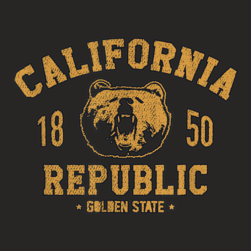 California Republic Bear Cali State West Central Coast Ladies Fitted T-Shirt by JusticePeck | Artistshot