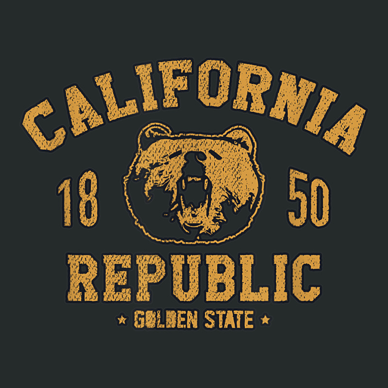 California Republic Bear Cali State West Central Coast Women's Triblend Scoop T-shirt by JusticePeck | Artistshot