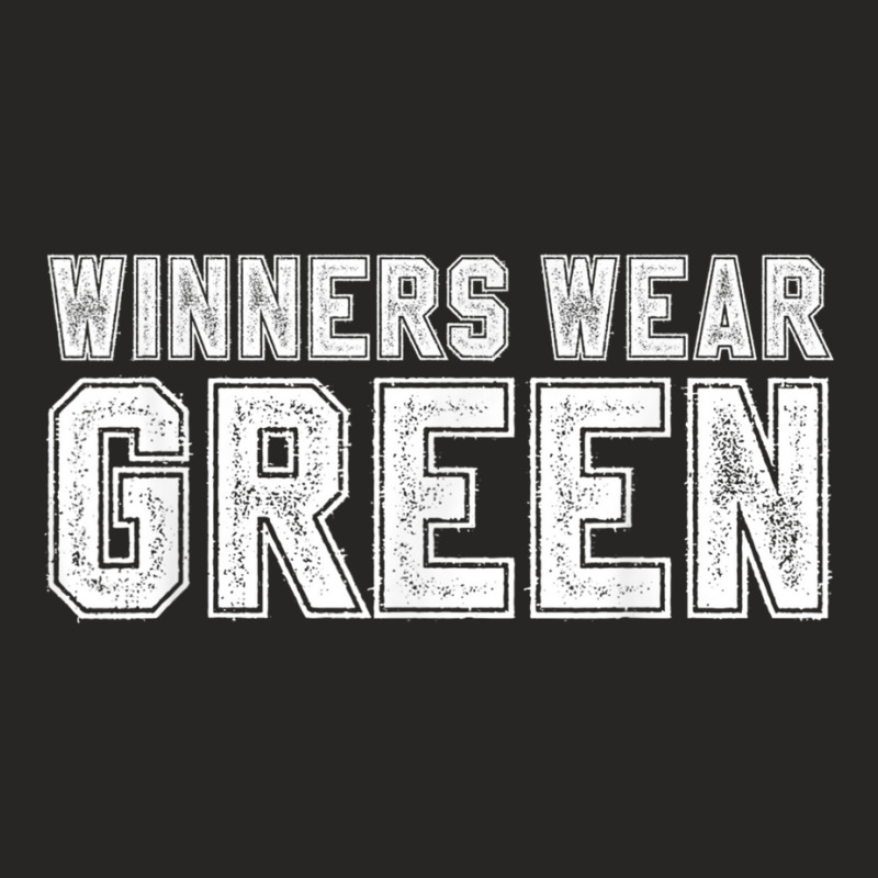 Winners Wear Green Color War Camp Team Game Competition Ladies Fitted T-Shirt by DelSegura | Artistshot