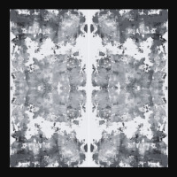 Grunge Kaleidoscope Black And White Pattern Crop Top | Artistshot