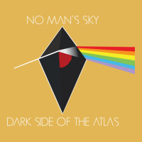 No Man's Sky Dark Side Of The Atlas Vintage Hoodie And Short Set | Artistshot