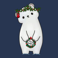 Christmas In Quarantine Merry Christmas Cute Polar Bear Ladies Denim Jacket | Artistshot