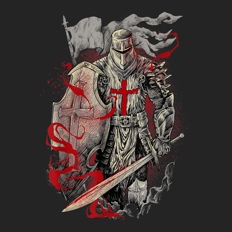 Medieval Crusader Knight Templar 3/4 Sleeve Shirt | Artistshot