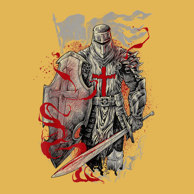 Medieval Crusader Knight Templar Vintage Hoodie And Short Set | Artistshot