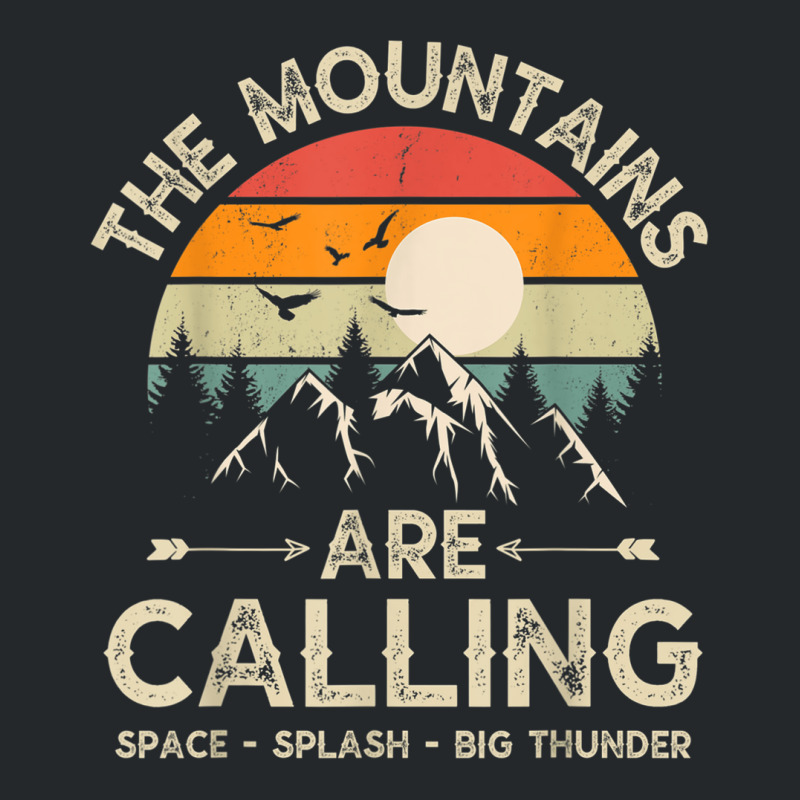 Vintage The Mountains Are Calling Space Splash Big Thunder Crewneck Sweatshirt | Artistshot