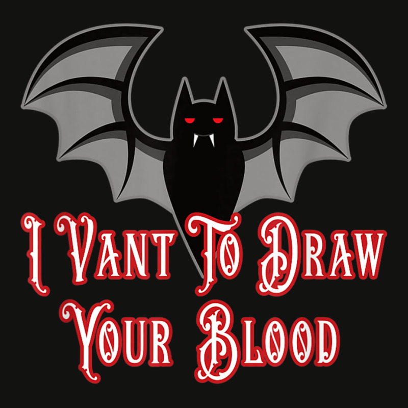 Funny Phlebotomist Vampire Bat Phlebotomy Saying Scorecard Crop Tee by SheilaAntoinette | Artistshot