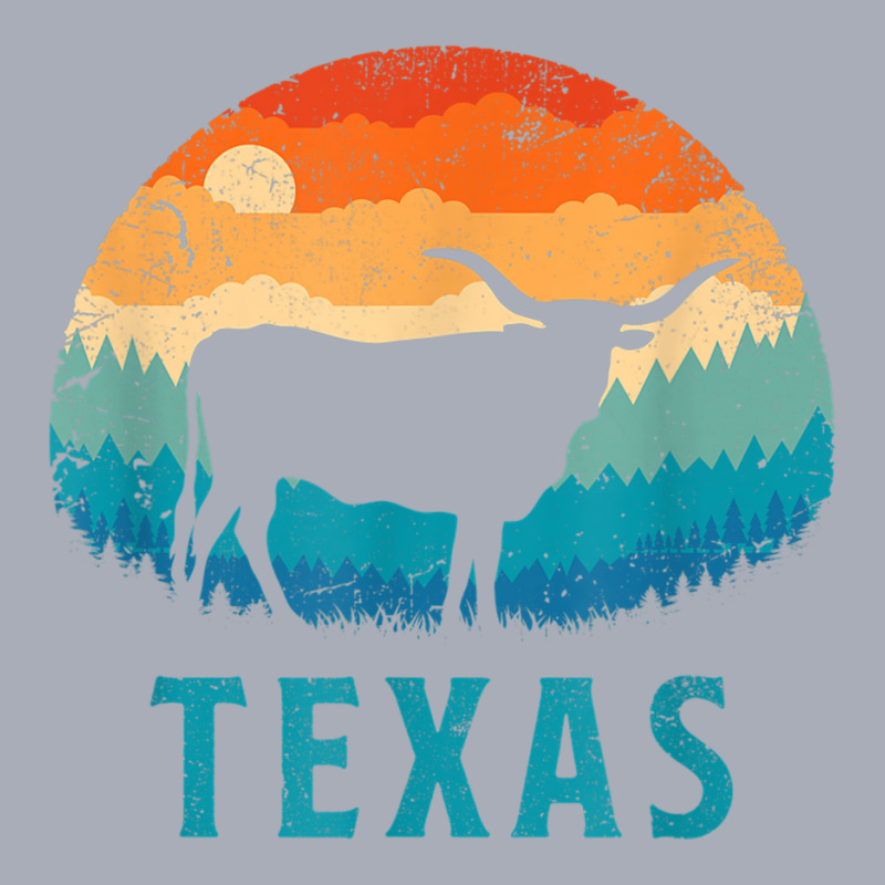 Texas Longhorn Cow Vintage Texan Cattle Herd Retro Lone Star Tank Dress by RomanMikolyants | Artistshot