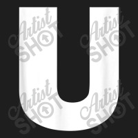 Letter U Capital Alphabet Monogram Initial Classic T-shirt | Artistshot