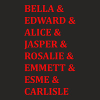 Twilight Saga Character Names Ladies Fitted T-shirt | Artistshot