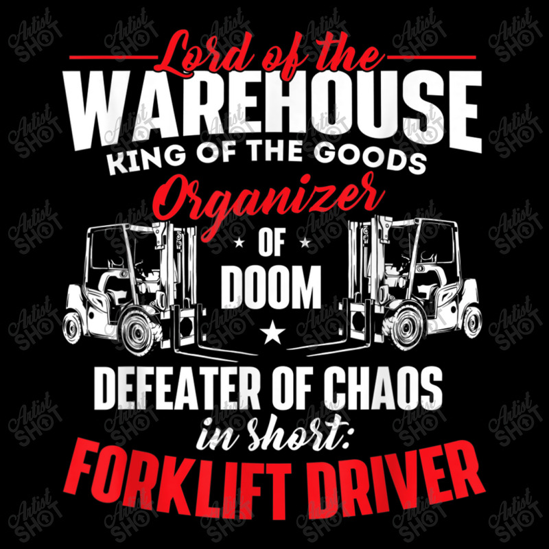 Lord Of The Warehouse Forklift Driver Fork Stacker Operator Men's Long Sleeve Pajama Set by MechelleMilliken | Artistshot