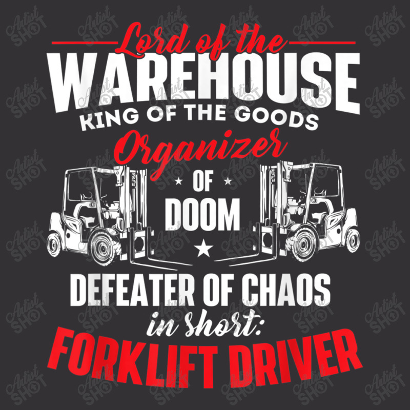 Lord Of The Warehouse Forklift Driver Fork Stacker Operator Vintage Short by MechelleMilliken | Artistshot