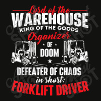 Lord Of The Warehouse Forklift Driver Fork Stacker Operator Scorecard Crop Tee | Artistshot