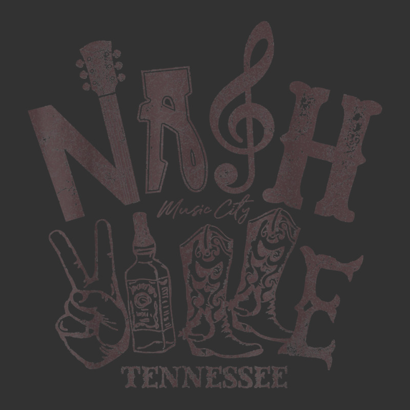 Nashville Music City Distressed Whiskey Tennessee Vintage T Shirt Baby Bodysuit by djhsyhaa | Artistshot