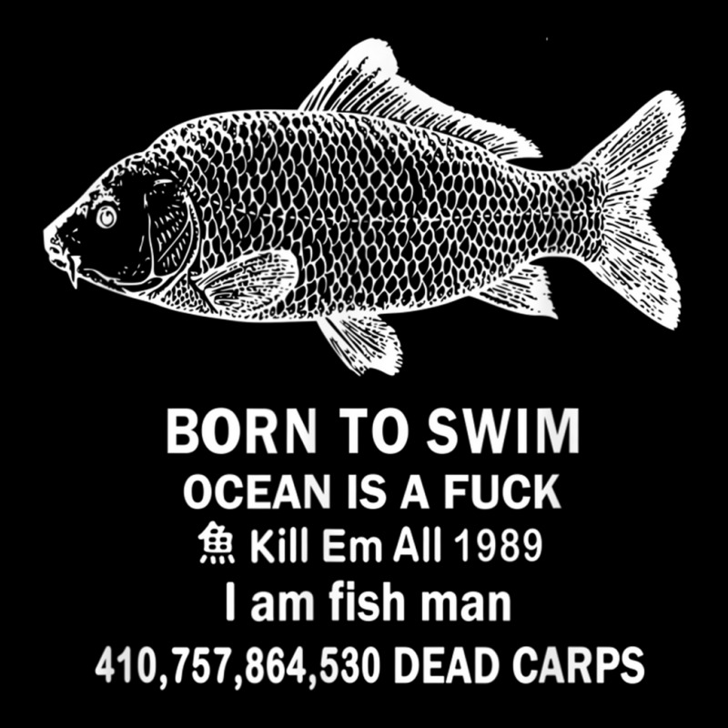 Born To Swim Ocean Is A Fuck I Am Fish Man 1989 Crew Socks by MindyLeeLucas | Artistshot