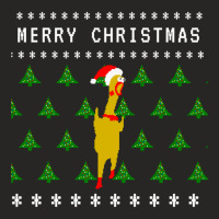 Merry Christmas Rubber Chicken Ladies Fitted T-shirt | Artistshot