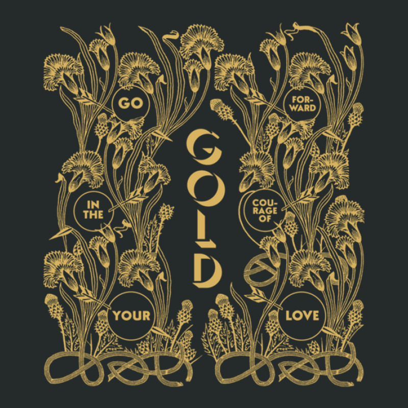 Gold – Go Forward In The Courage Of Your Love Alabaster Deplume-giga Women's Triblend Scoop T-shirt by RobinBrewington | Artistshot