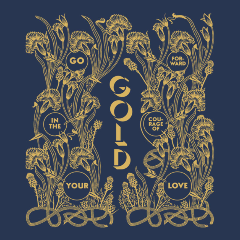 Gold – Go Forward In The Courage Of Your Love Alabaster Deplume-giga Ladies Denim Jacket by RobinBrewington | Artistshot