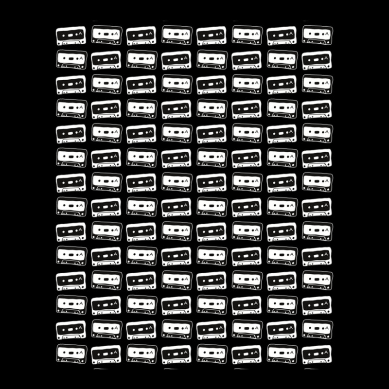 Cassette Pattern Black And White Pocket T-Shirt by RobertStone | Artistshot