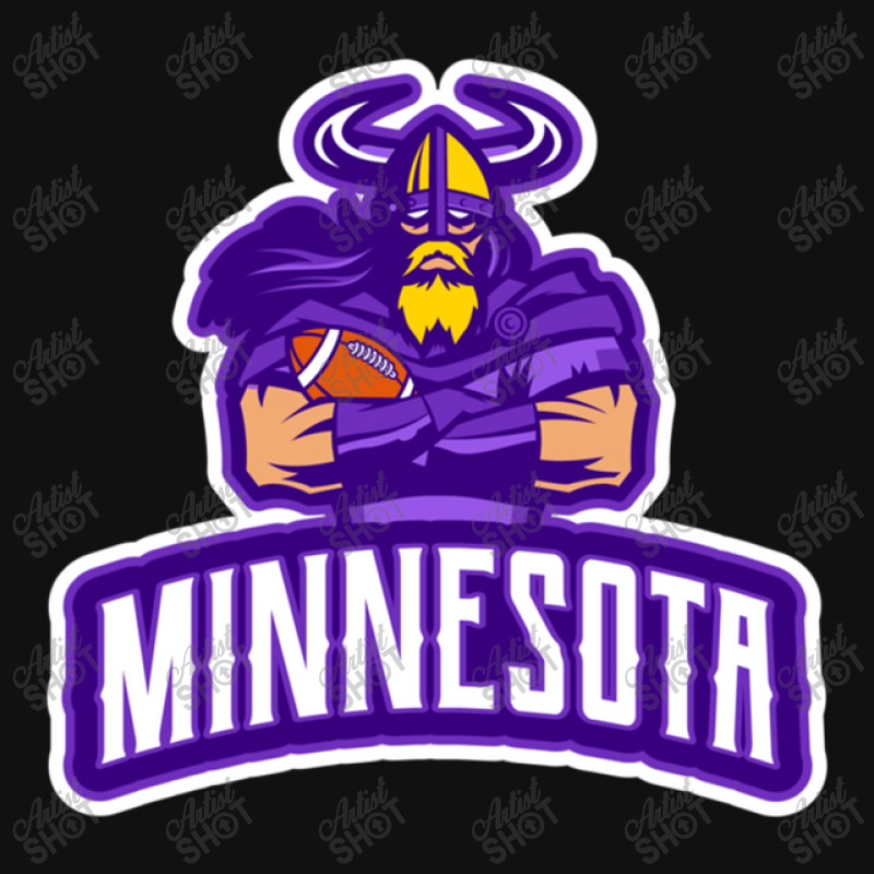 American Football Minnesota Design Portrait Canvas Print | Artistshot