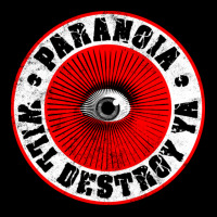 Paranoia Will Destroy Ya' Red Black Amp White Adjustable Cap | Artistshot