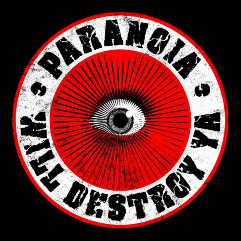 Paranoia Will Destroy Ya' Red Black Amp White Adjustable Cap by LindaMarisa | Artistshot