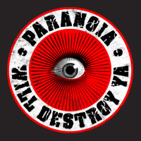 Paranoia Will Destroy Ya' Red Black Amp White Vintage Cap | Artistshot