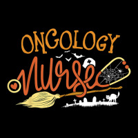 Oncology Nurse Halloween Oncologist Nursing Witch On Broom Cropped Hoodie | Artistshot