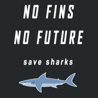 No Fins No Future Save Sharks Crewneck Sweatshirt | Artistshot