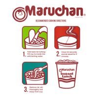 Maruchan Recommended Cooking Directions Symbols Tank Top Crop Top | Artistshot