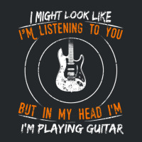 But In My Head Im Playing Guitar Teacher Shirt Guitarist Crewneck Sweatshirt | Artistshot